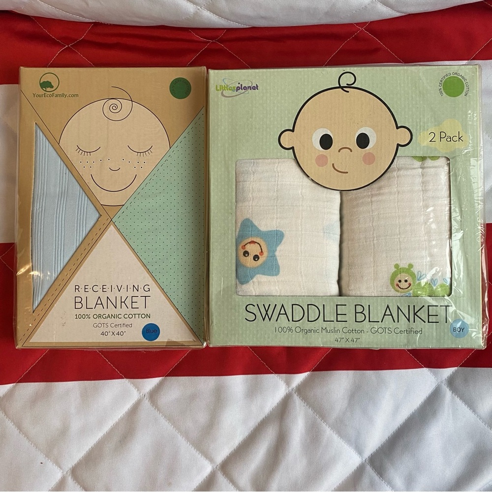 Receiving blanket and Swaddle blanket